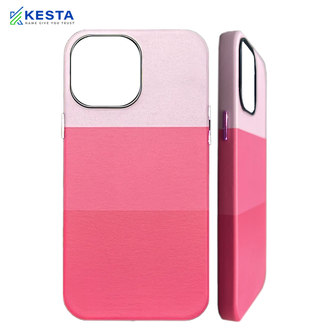 iPhone 13 Tri Color Pink Case
